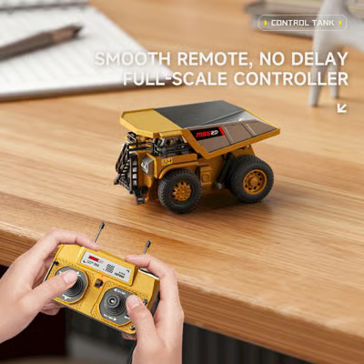 Mini dump truck and handheld controller