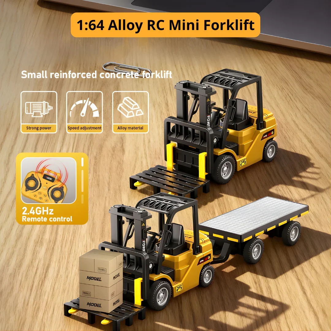 Yellow and black mini forklift product reference